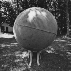 Boy With Giant Ball - Albany, New York, 1972