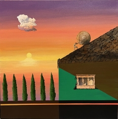 Me and Sisyphus - Mixed Media on Canvas