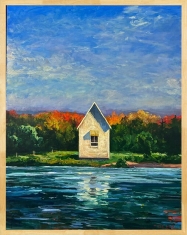 The Awning - Original on canvas 29 x 36