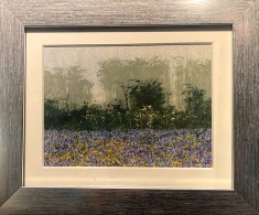 Spring Blue - Watercolor 10 x 12 Framed