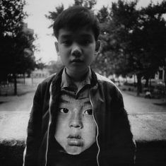 Boy with Chinese Mask - New York, New York, 1972