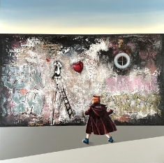 POP  - Mixed Media on Canvas 40 x 40