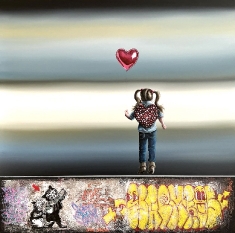 Up, Up and Away - Mixed Media on Canvas