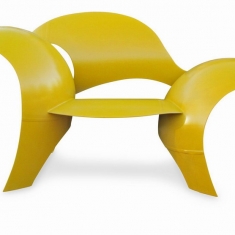 Asymmetric Chair - Powder Coated Chair from Recycled Propane Tank