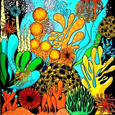 Water Gardens #1 - 20 x 20 Acrylic on Canvas