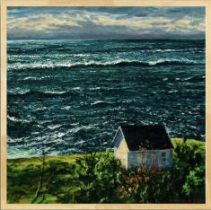 The Wind SOLD - Original on canvas 18 x 18