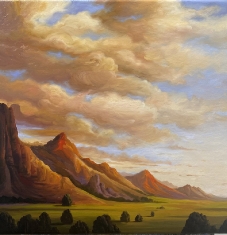 Afterglow - Oil on Canvas 28 x 28